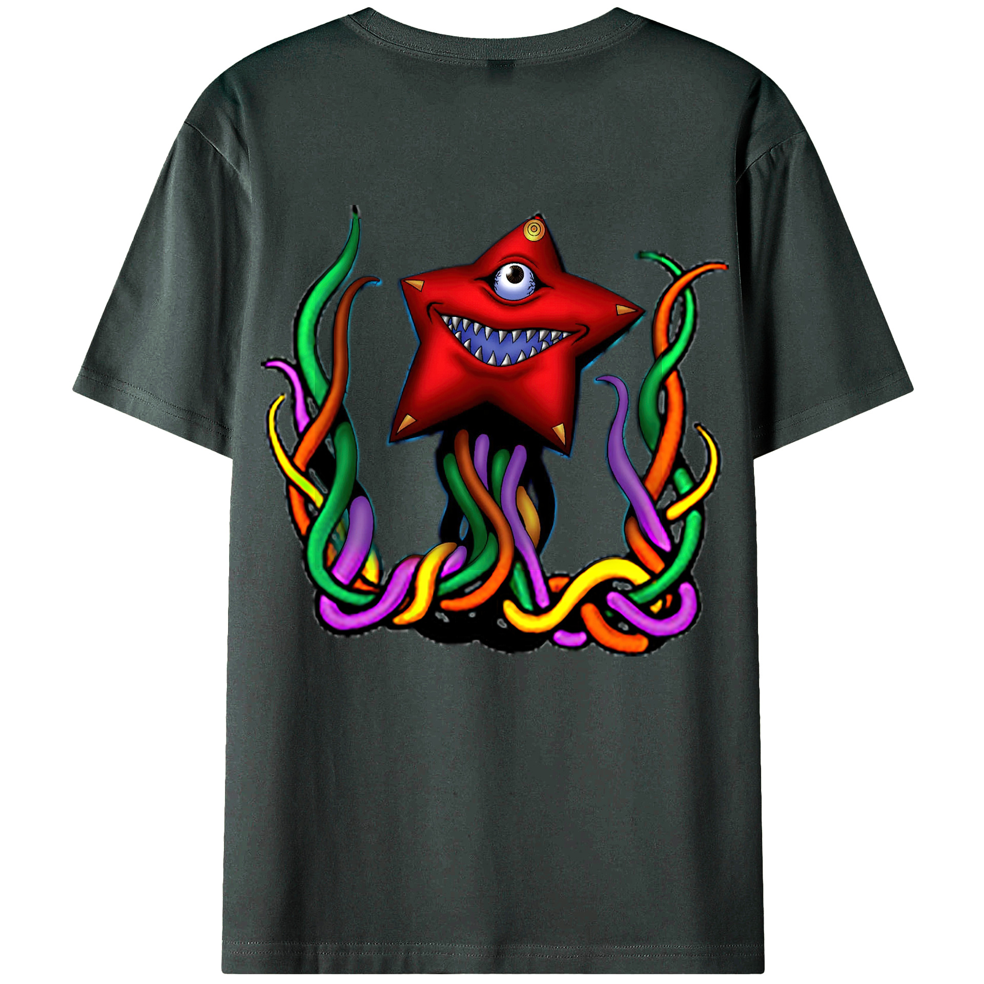 （画像用） 遊☆戯☆王 Yu-Gi-Oh! 綿100％ メンズ半袖Tシャツ（バックプリント） 通気性